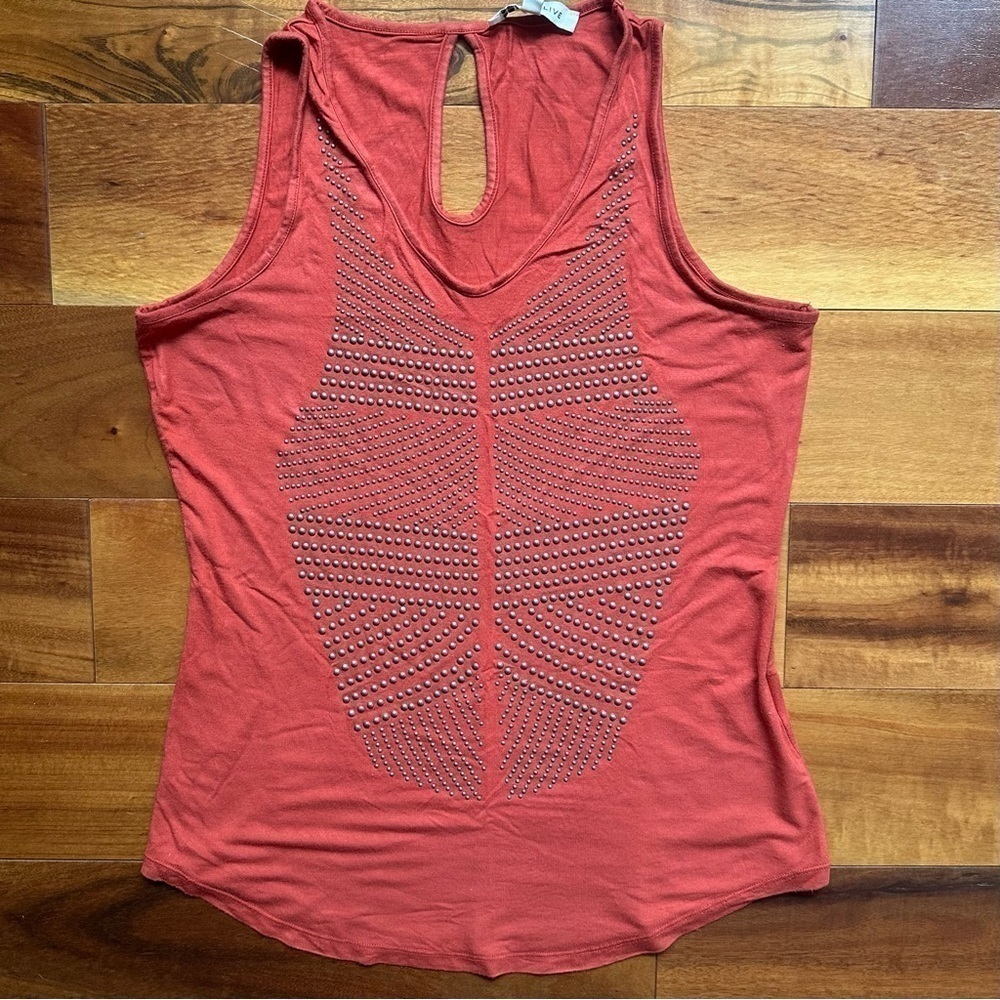 Rose+Olive Studded Sleeveless Top